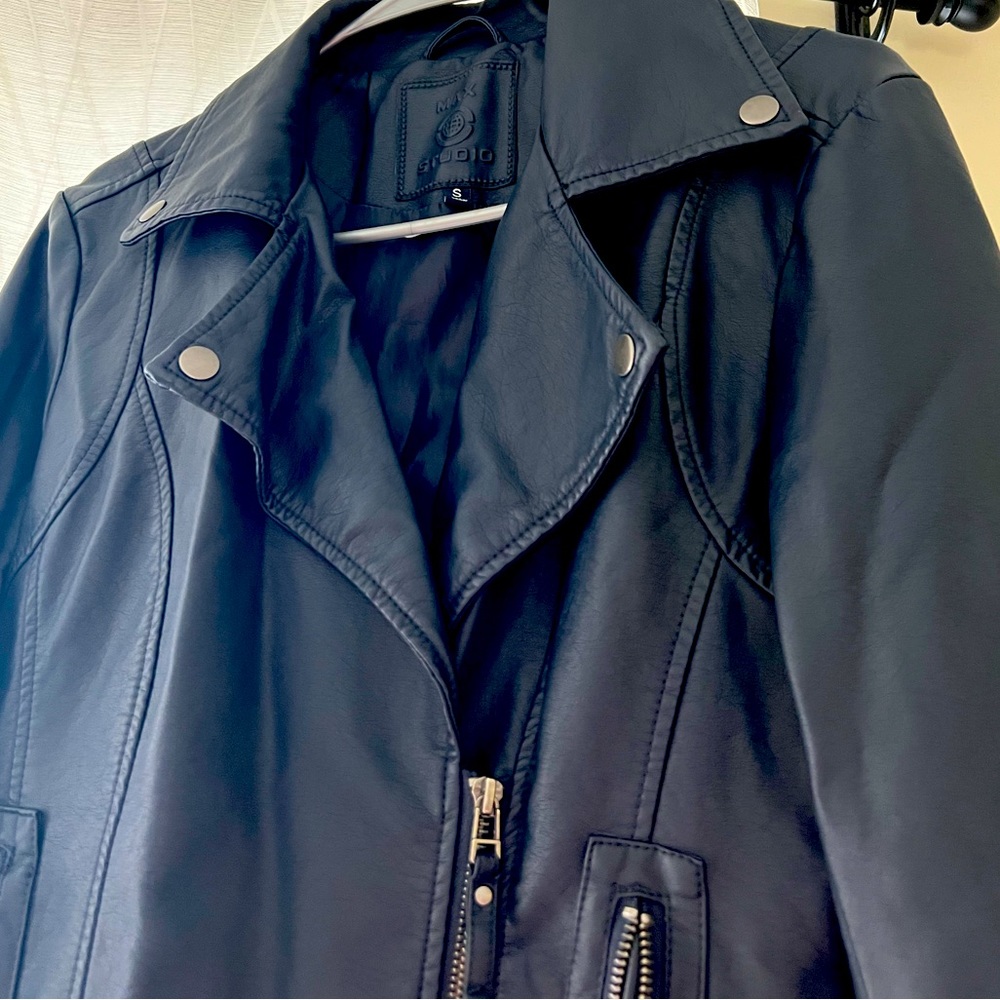 Max studio leather jacket